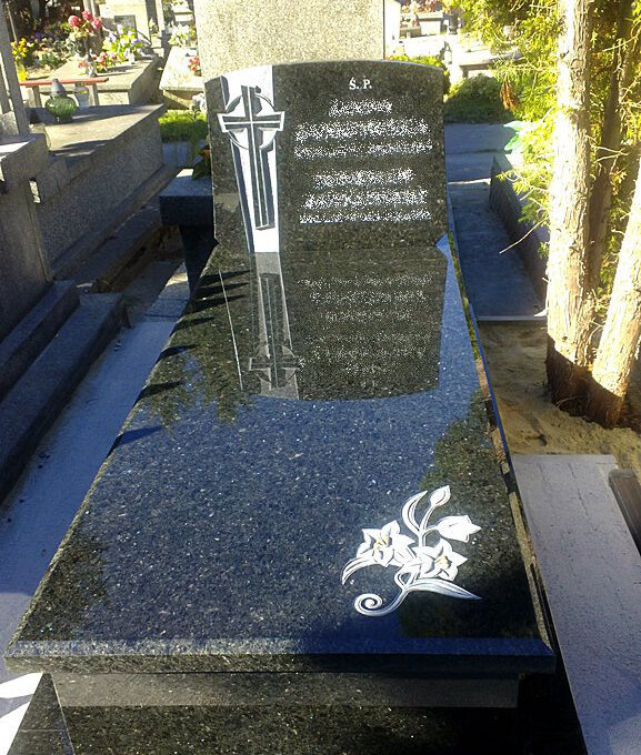 Nagrobek pojedynczy — realizacja 18, wykonanie Granimat